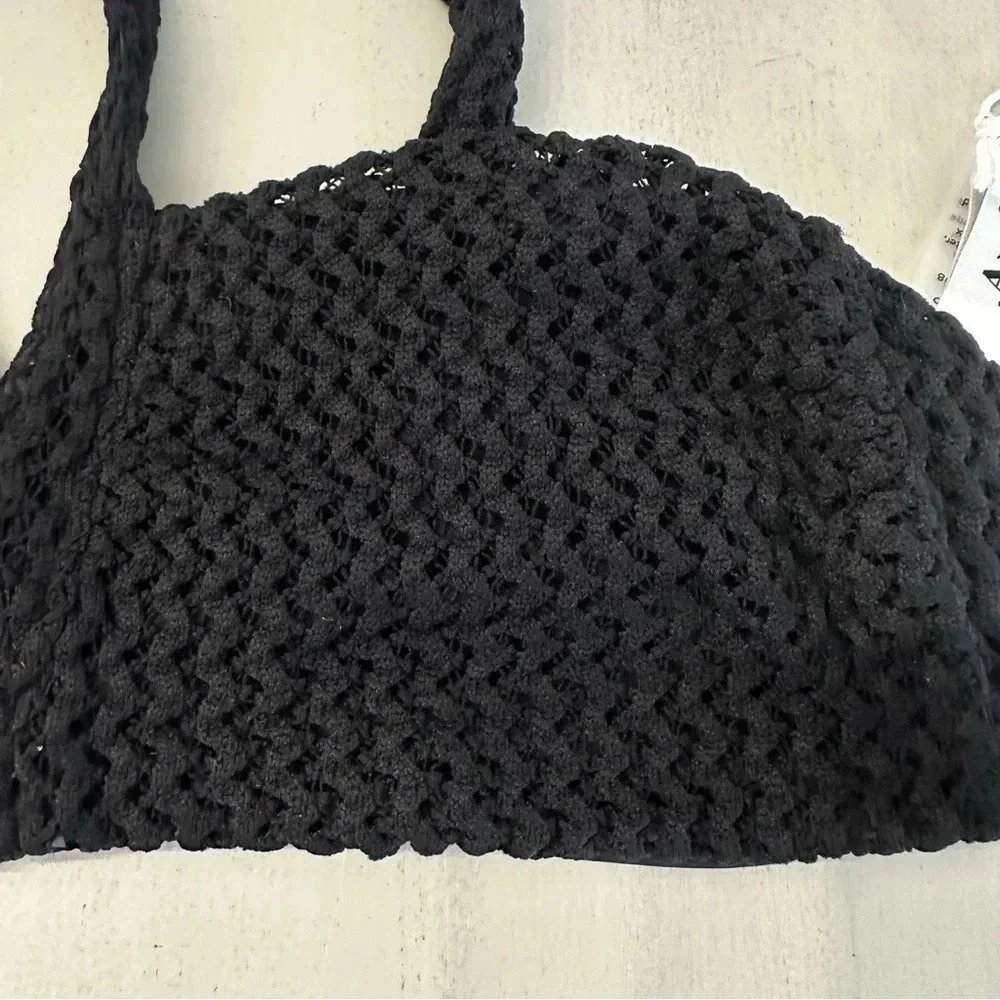 Andie Swim X Demi Moore The Monaco Top in Black Women's Bikini Size Small NWT